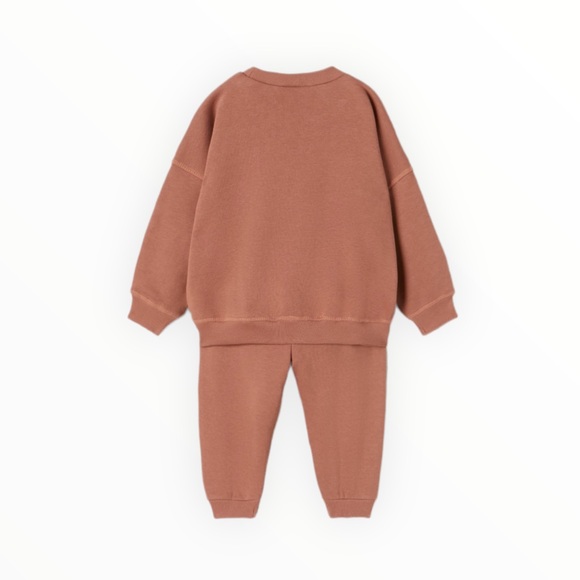 Zara Matching Sets Zara Kids Terracotta Plain Plush Set Poshmark